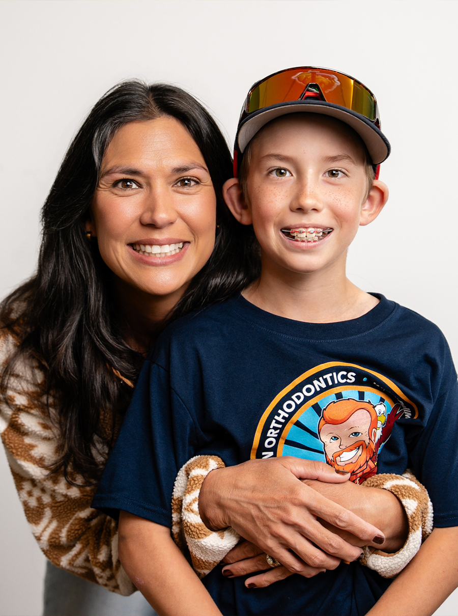 woman smiling with brace